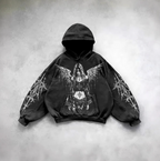Vintage Skull Print Hoodie | Streetwear | Faith Streetwear