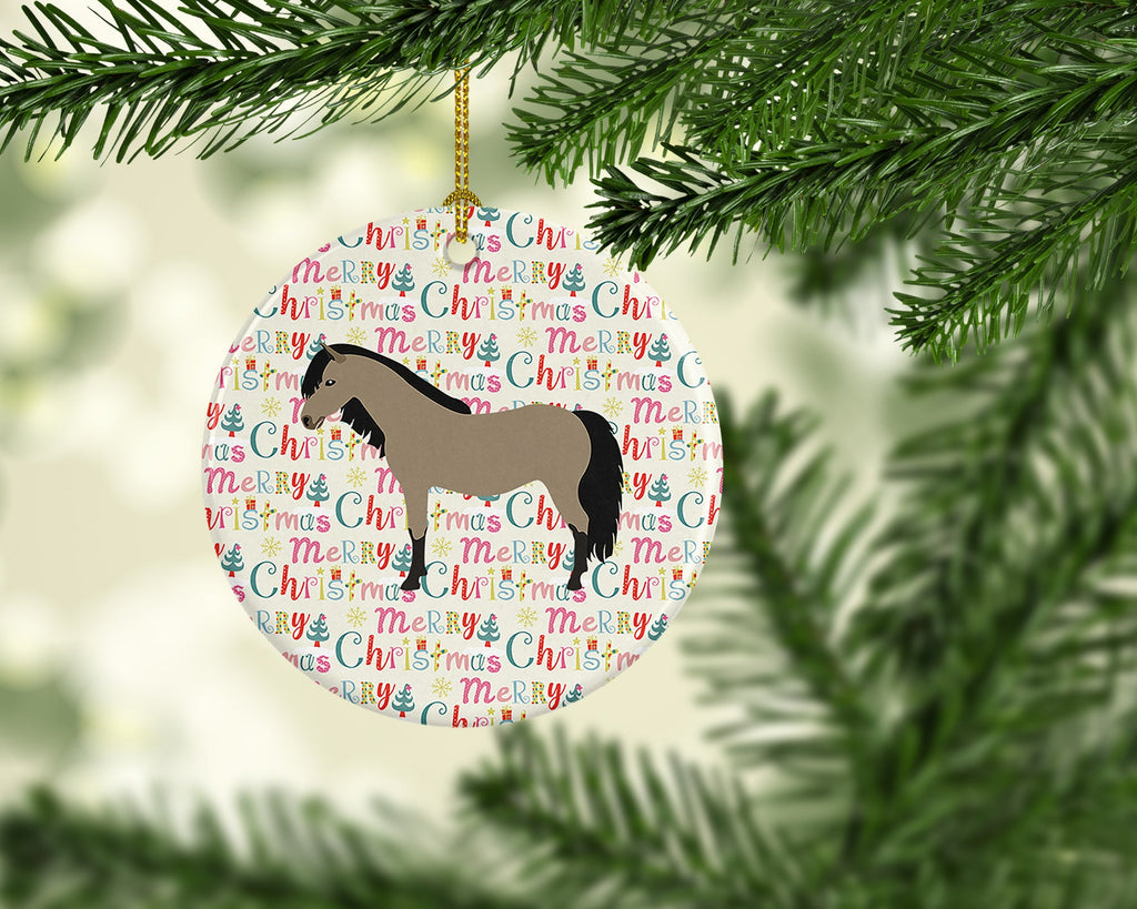 Welsh Pony Horse Christmas Ceramic Ornament