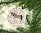 Welsh Pony Horse Christmas Ceramic Ornament