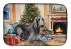 Scottish Deerhound Cozy Christmas Dish Drying Mat