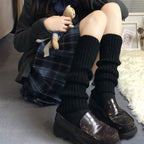 Sister Knitted White Wool Socks for Girls