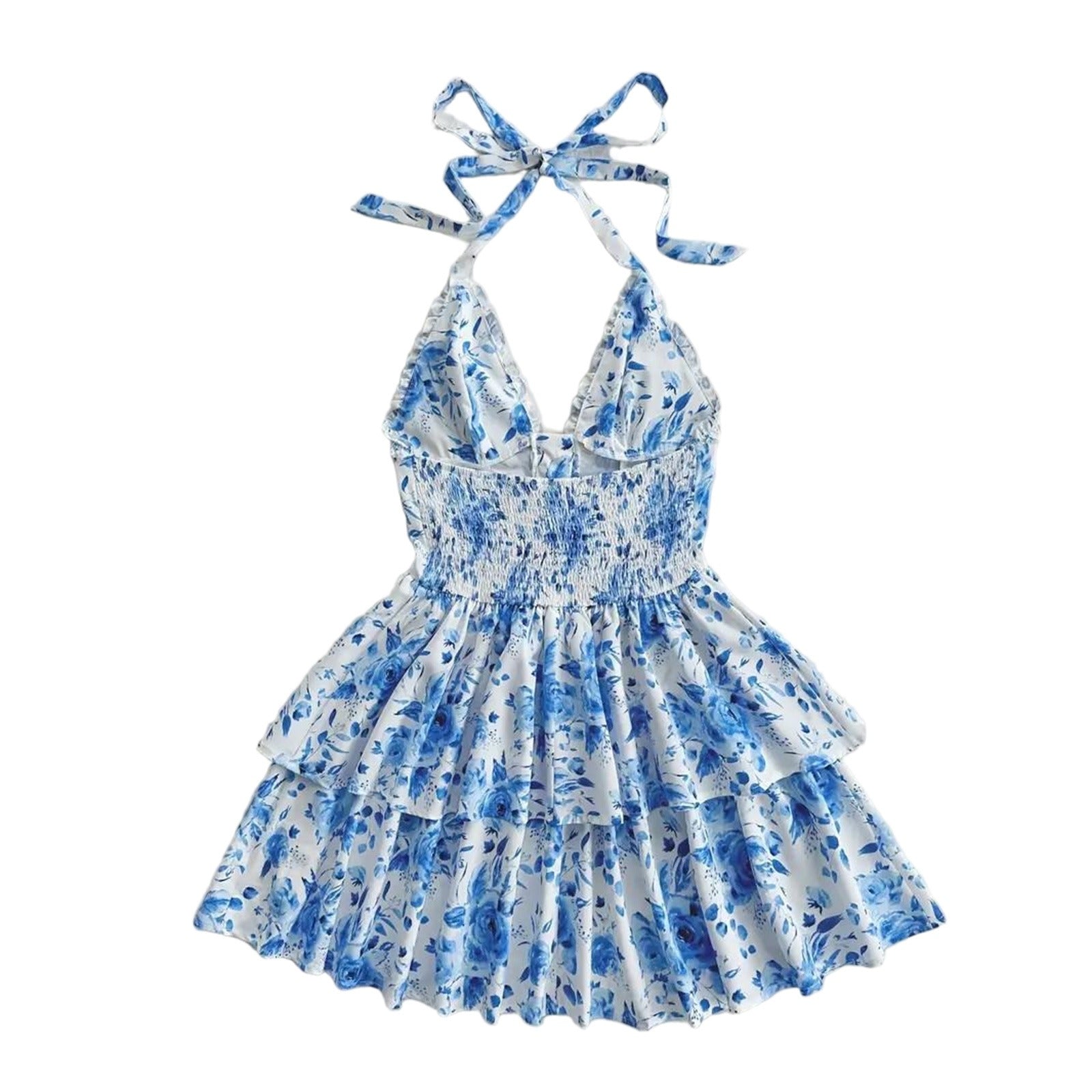 European & American Floral Camisole Dress
