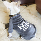 Double-Sided Thick Gold Velvet Dog Sweatshirt | Streetwear