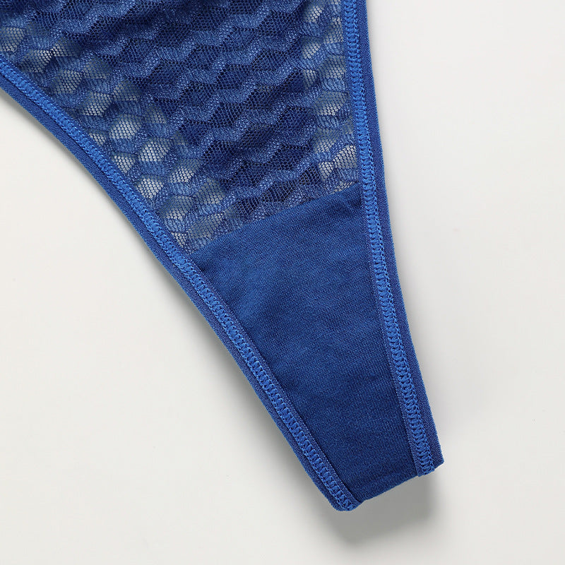 Lace Thong with Heart Ring for Yoga and Sports