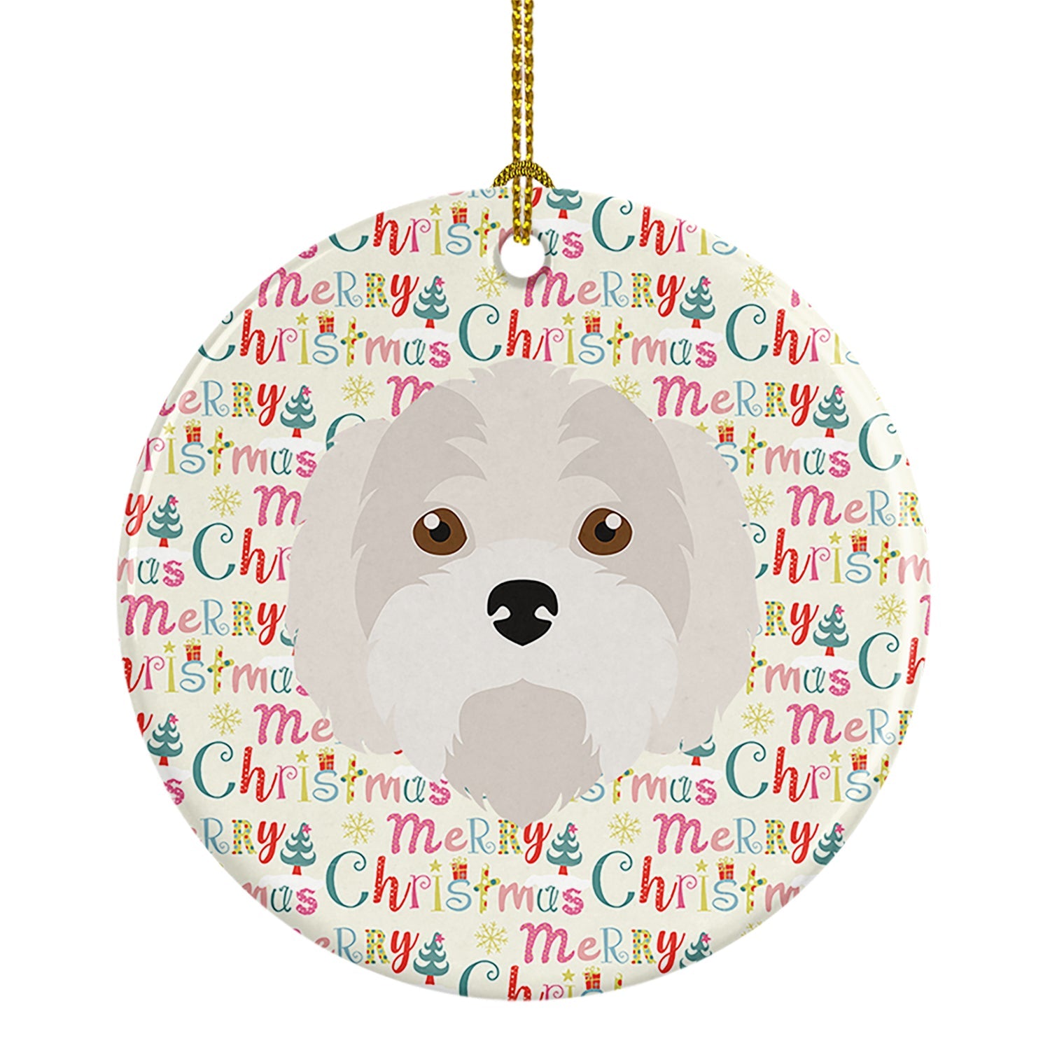 Kyi-Leo Merry Christmas Ceramic Ornament