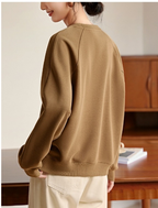 Loose Short Padded Shoulder Sweater for Women