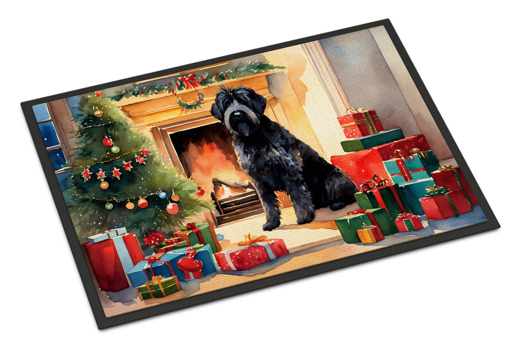 Bouvier des Flandres Cozy Christmas Doormat
