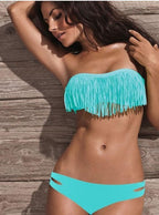Fashionable Bikini Swimsuit with Fringe for Women