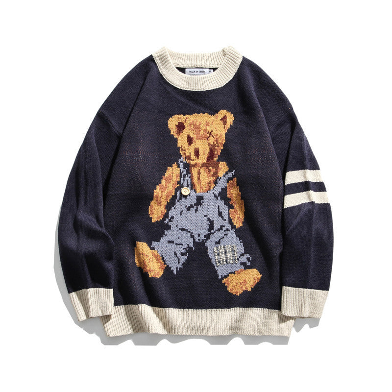 Hong Kong Style Cartoon Sweater for Men (Autumn/Winter)