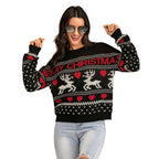 2020 Women's Christmas Sweater with Reindeer Design
