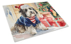 Havanese Cozy Christmas Glass Cutting Board