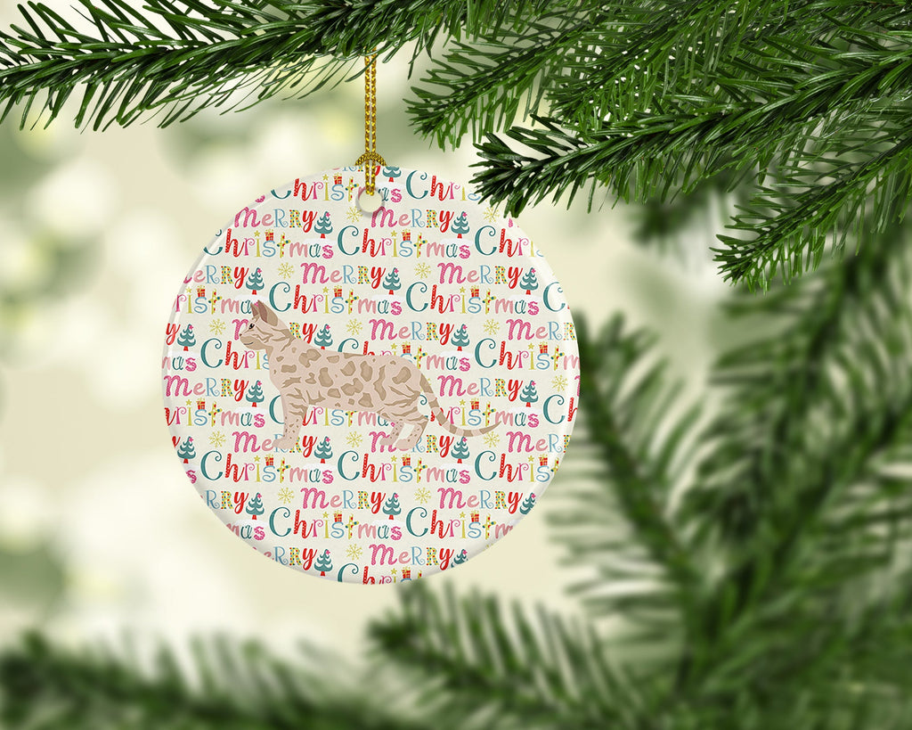 Bengal #1 Cat Christmas Ceramic Ornament