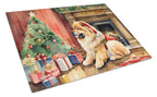 Chow Chow Cozy Christmas Glass Cutting Board