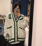 New Retro Loose Knitted Cardigan Outer Wear Top