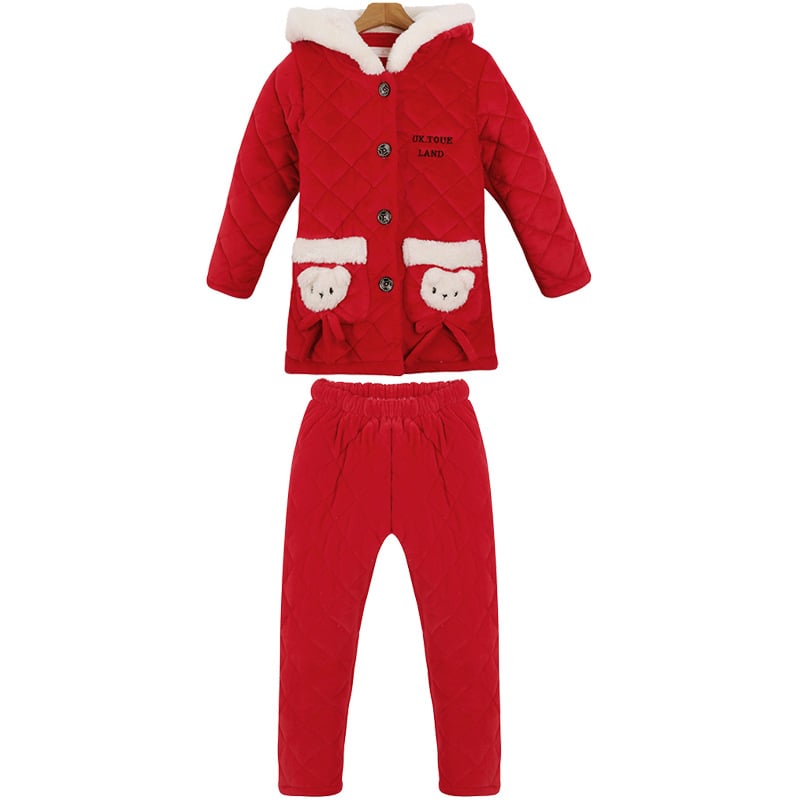 Coral Fleece Pajamas for Children and Women