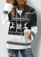 Check Printed Long Sleeve Turtleneck Sweatshirt for Women | Streetwear