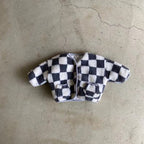 Thick Lambskin Plaid Cotton-Padded Coat for Infants