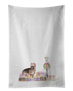 German Shepherd Standing with Christmas Wonderland Kitchen Towel Set of 2
