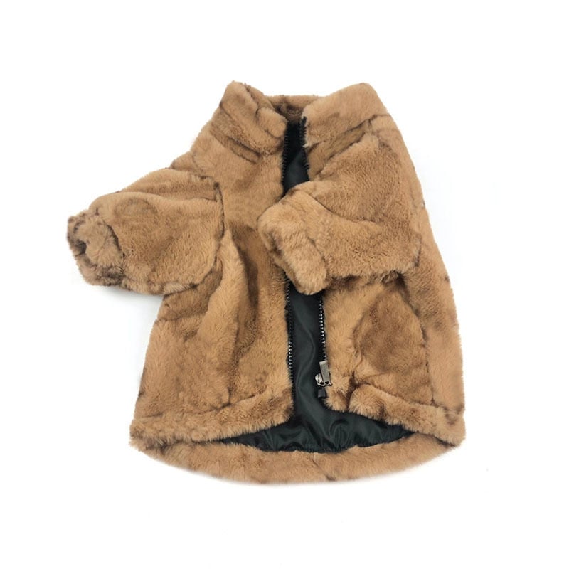 Leopard Print Dog Coat for Spring and Autumn