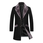 Slim Mid-Length Woolen Casual Coat