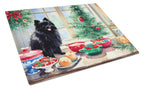 Pomeranian Christmas Cookies Glass Cutting Board