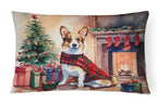 Corgi Cozy Christmas Throw Pillow