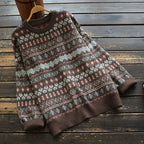 Women's Retro Ethnic Style Loose Pullover | Streetwear