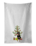 Rottweiler Black and Tan #1 Christmas Kitchen Towel Set of 2