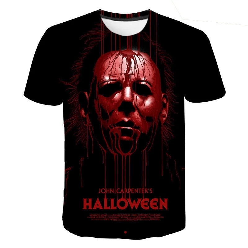 Horror Christmas Hip Hop Scene Men's Polyester T-Shirt | Streetwear