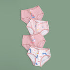 Girls' Cartoon Cotton Underwear - Breathable Shorts