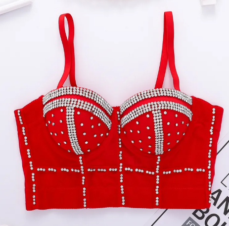 Beaded Shaping Corset Tube Top