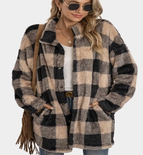 WOLFF Milla Long Plaid Cardigan for Women (One Piece)