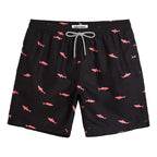 Men's Shark Print Swim Trunks