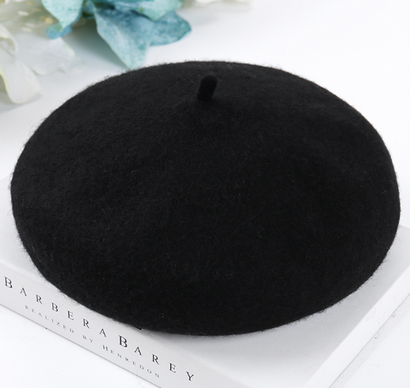 Breathable Wool Tweed Hat for Women's Casual Fashion | Embroidered Cap