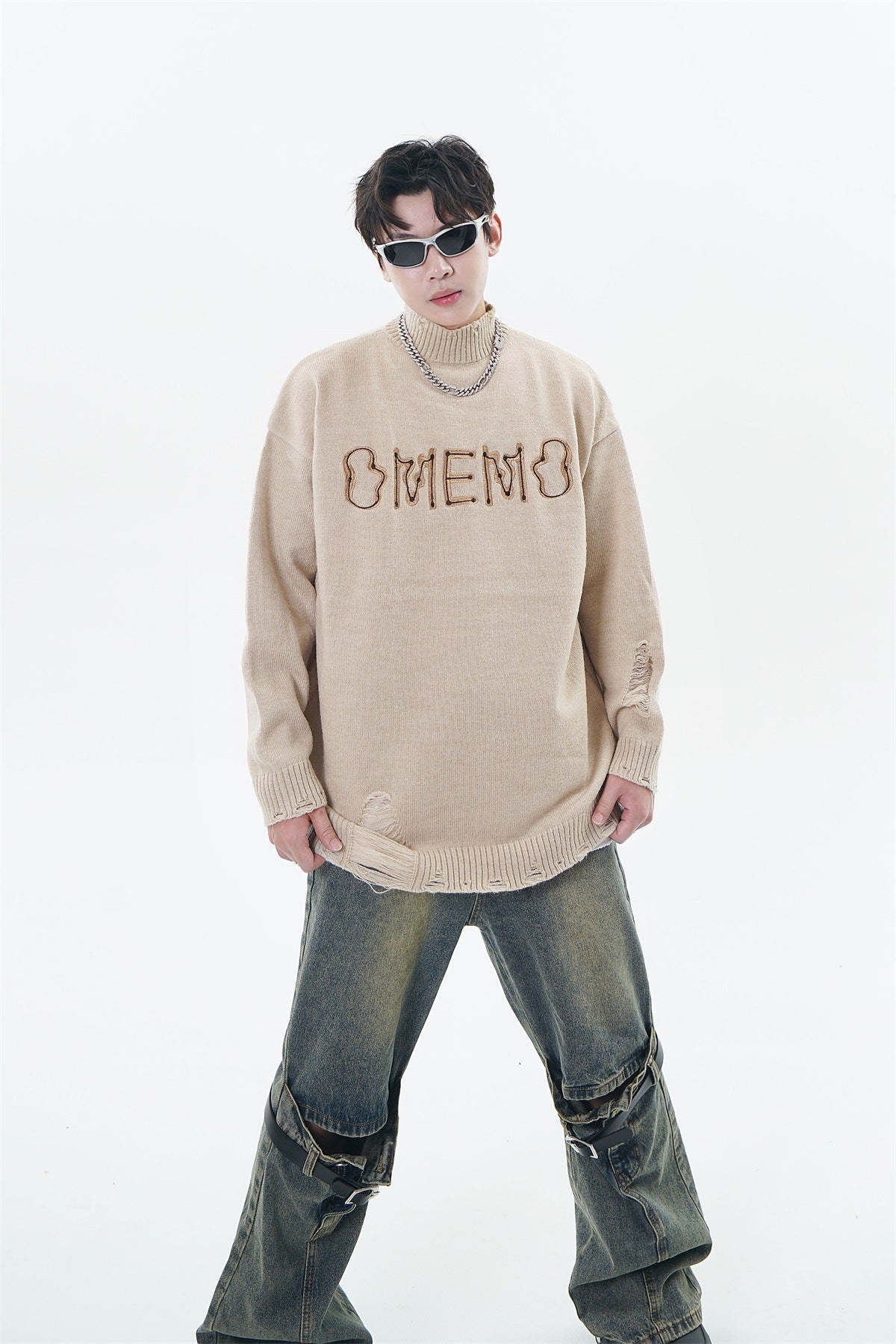 Men's Trendy Round Neck Knitting Pullover Sweater | Streetwear
