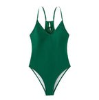 Womens High-Cut One-Piece Swimsuit