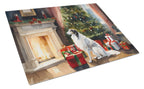 Borzoi Cozy Christmas Glass Cutting Board