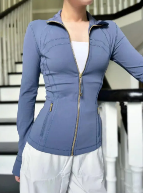 Slim Fit Sports High Elastic Fitness Coat