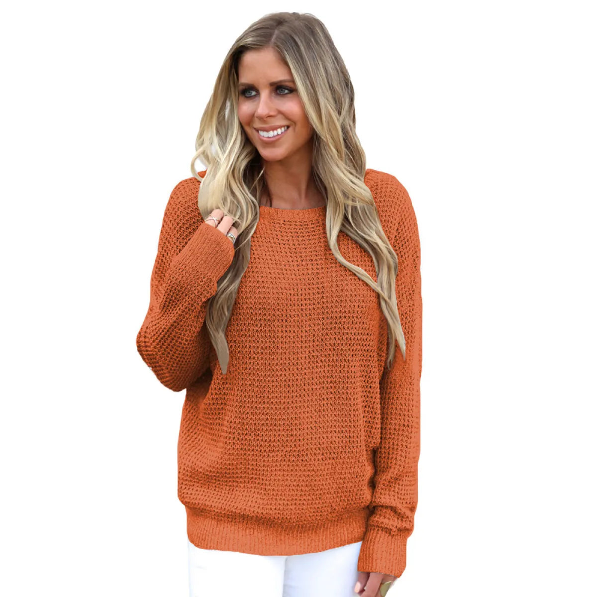 Loose Round Neck Pullover Sweater | Streetwear