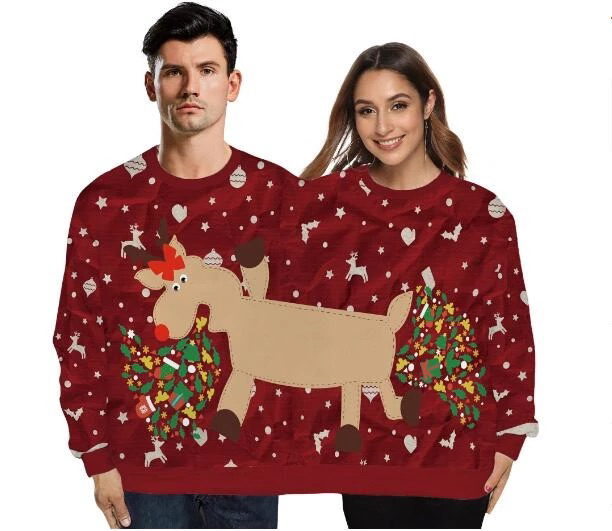 Christmas Long Sleeve Sweater for One Piece Fans