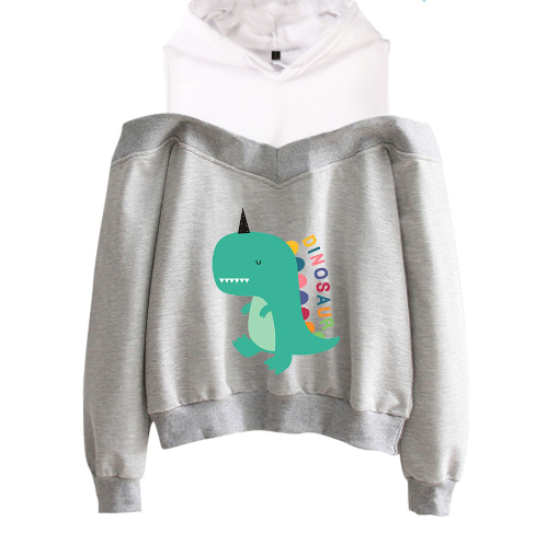 Off-the-Shoulder Hoodie for Women - Stylish and Trendy | Streetwear