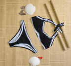 Women's Color Block Triangle Bikini Set