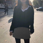 Japanese Style V-neck Sweater for Women