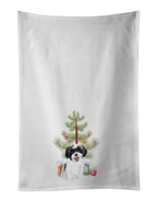 Shih-Tzu Black and White #3 Christmas Kitchen Towel Set of 2