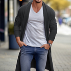 Men's Oversized Long Wool Coat