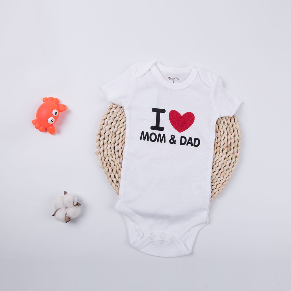 Cotton Baby Bodysuit with Triangle Print (Genuine)