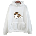Cute Cat Graphic Hooded Sweatshirt for Men and Women | Streetwear