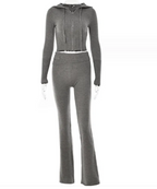 ChicComfort High-Waist Hoodie & Pants Set | Streetwear