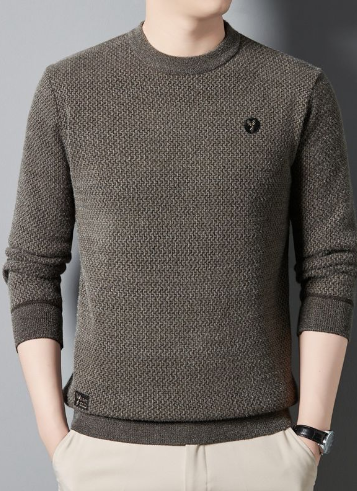 Thickened Men's Velvet Ferret Sweater