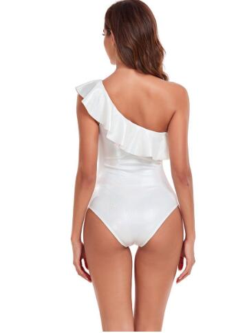 2024 Women's One-Piece Swimsuit with Ruffle Detail